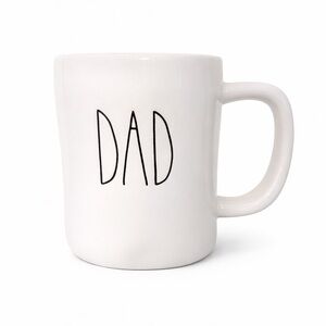 Rae Dunn Cream 'Dad' Coffee Mug